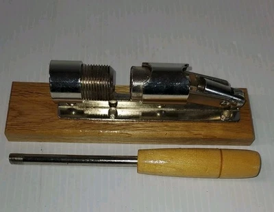 Duke’s Easy Pecan Nut Cracker Model 0100 Wood Base Heavy Duty Nutcracker Vintage - Image 1 of 4