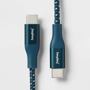 Heyday Câble USB-C vers USB-C Tressé 6' Charge Rapide - Photo 1 sur 7