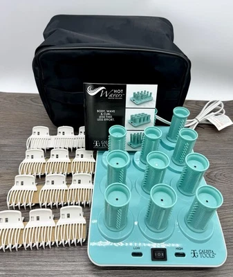 Rodillos térmicos de iones Calista Tools Hot Wavers con bolsa y clips de longitud corta #SHTW001 Foto 1 de 4
