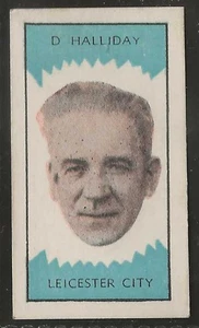 CLEVEDON-FOOTBALL CLUB MANAGERS 1959 (BLUE FRONT)-#50- LEICESTER CITY - HALLIDAY - Picture 1 of 2