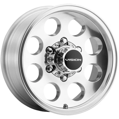 Vision 56 Midway 15x10 6x5.5" -25mm Polished Wheel Rim 15" Inch Foto 1 de 4