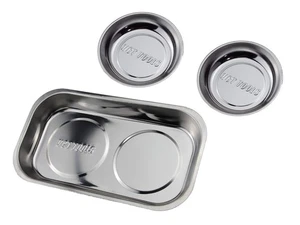 3pc Magnetic Tray Holder Stainless Steel for Socket Screw Nuts Bolts Metal Parts - Picture 1 of 2