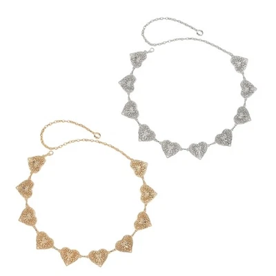 Elaborate Waist Chain Butterfly Heart Jewelry Chain Belt Belly Chain for Beach - Image 1 of 4