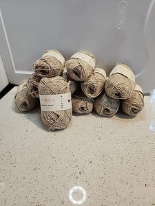 Rowan Summer Tweed Yarn Silk Cotton Beige Raffia Lot Of 12 - Picture 1 of 5