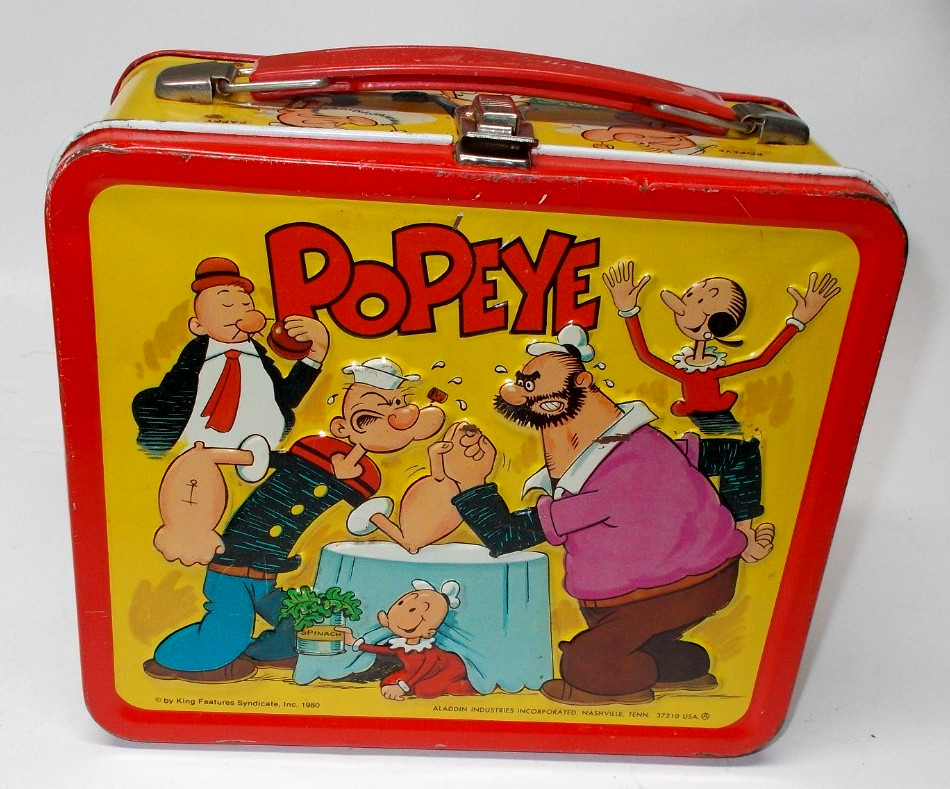 Popeye Lunch Box In Collectible Metal Lunchboxes (1980-1999