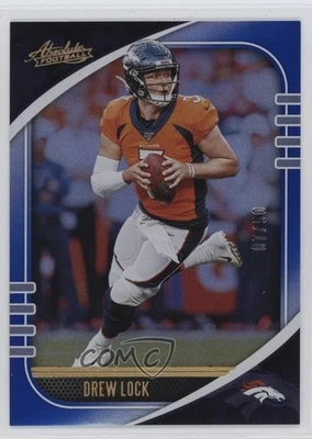 2020 Panini Absolute Spectrum Blue /50 Drew Lock #45 - Image 1 of 2