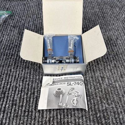 全新无标签 Shimano Dura Ace SL-7401 七速指数下管变速器 ü — 第 1/4 张图片