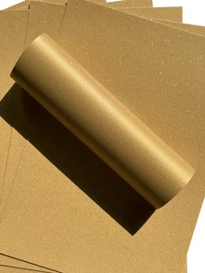 10 A4 HARVEST GOLD IRIDESCENT SPARKLE CARD QUALITY 300GSM IDEAL FOR CRAFTS - Picture 1 of 10