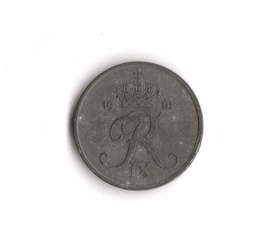 1961 Denmark - 5 Ore - 825 - Zinc - 6.4g - Image 1 of 2