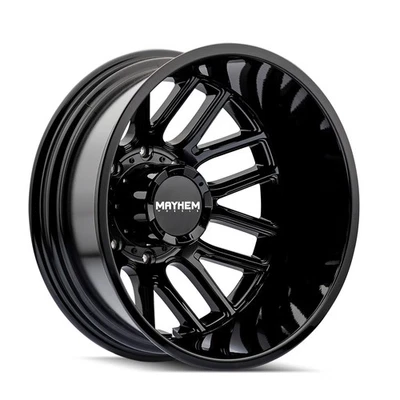 Llanta trasera doble 17" Mayhem Cogent 17x6,5 8x6,5 -142 mm negra brillante Foto 1 de 4