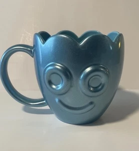 Metalic Look Blue Sour Patch Kinder Süßigkeiten Becher Blütenblattrand Neu - Bild 1 von 5