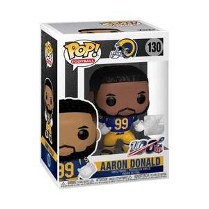 Funko Pop! Los Angeles Rams Aaron Donald 130 New - Shelfwear - Picture 1 of 2