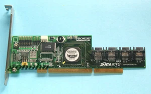 PROMISE SATAII150 SX8 PCI-X SATA 8-Port HBA Controller / Software RAID/ZFS Card - Picture 1 of 3