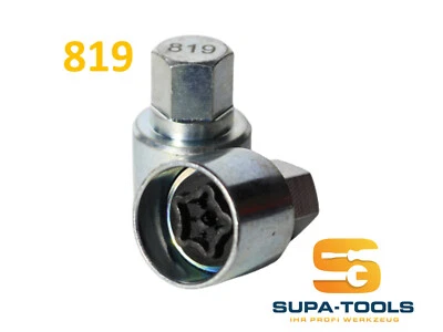 Audi Radsicherung Felgenschloss 819 W Schlüssel Nuss Wheel Lock Key  SUPA-Tools - Bild 1 von 2