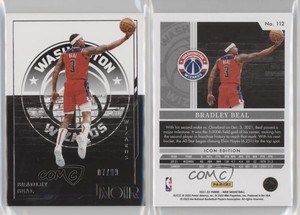 2021-22 Panini Noir Icon Edition /99 Bradley Beal #112