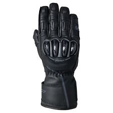 RST S1 CE Armoured Carbon Waterproof Leather Motorcycle Gloves - Black
