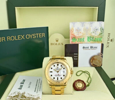 Rolex - 40 mm oro 18kt YachtMaster esfera blanca índice 16628 - SANT BLANC Foto 1 de 4