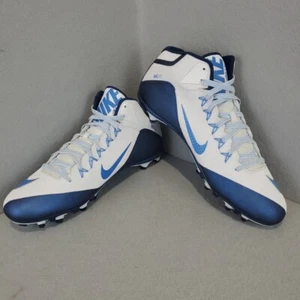 Nike Alpha Pro 2 Football Cleats Mens Sz 16 White Blue NFL College 729444-131 - Picture 1 of 10