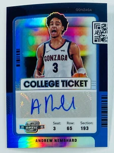 2022-23 Panini Chronicles Andrew Nembhard Auto /49 Contenders Optic Blue Prizm - Picture 1 of 2