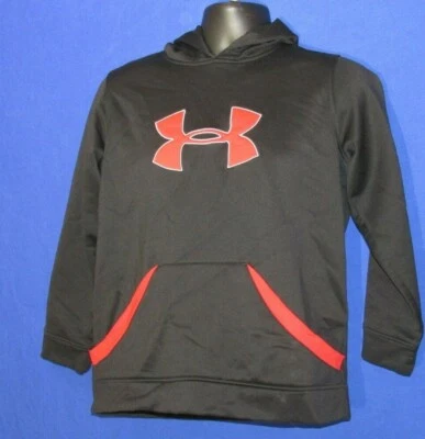 UNDER ARMOUR Red & Black Hoodie Pullover Sweatshirt Youth XL - Image 1 of 4