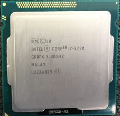 Intel 3rd Gen Core i7-3770 SR0PK 3.40GHz (Turbo 3.90GHz) 4-Core 8M LGA-1155 CPU - Image 1 of 2