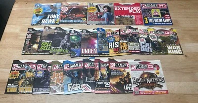 Vintage PC Gamer Magazine Demo Disc Lot Of 24 - Y2K 2002-2004 Disks - Image 1 of 4