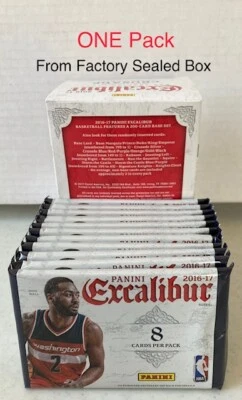 2016-17 Panini Excalibur PACK Look4 Jaylen Brown Rookie Kobe AUTO LeBron Kaboom - Image 1 of 4