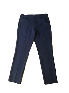 IZOD PerformX Mens 36 x 34 Slim Fit Pants Stretch waistband Navy Blue SPORTFLEX  - Picture 1 of 12