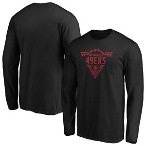 San Francisco 49ers Majestic Iconic Phalanx Long Sleeve T-Shirt - Black