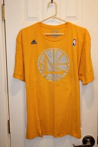 gold Golden State Warriors silver logo t-shirt - adult XXL / 2XL - Picture 1 of 6