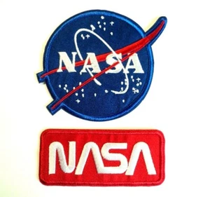 1x NASA Logo Patches Embroidered Cloth Badge Applique Iron Sew On Space - Picture 1 of 6