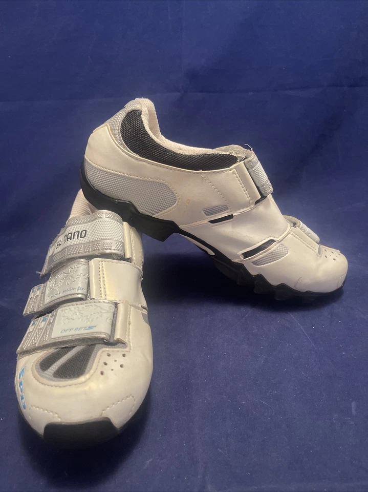 Zapatos de ciclismo Shimano Dynalast RP2W blancos para mujer talla 7,8 EE. UU., 40 UE Foto 1 de 4
