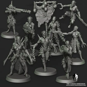 Cursed Elves Warrior Squad convient a warhammer 40000 - Imagen 1 de 1