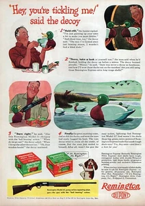 Remington Modell 31 Flinte Ente Köder Original Farbanzeige 1944 - Bild 1 von 1