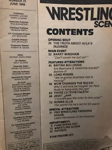 Lot of 2 Wrestling Scene Magazine June Sept 1986 no cover  - Picture 1 of 18