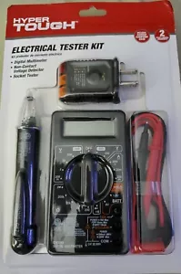 Digital Multimeter GFCI Outlet Electrical Circuit Voltage Tester Kit with Pouch - Picture 1 of 2