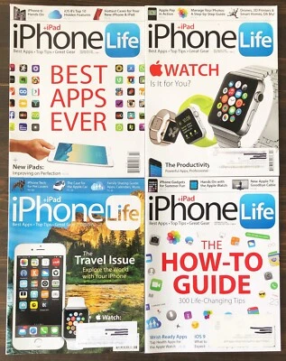 2015 iPhone Life Magazine - Jan/Feb, Mar/Apr, May/Jun, Jul/Aug, Sep/Oct, Nov/Dec - Image 1 of 4