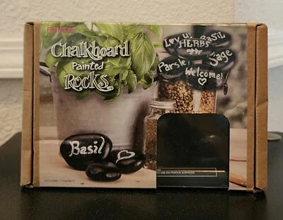 CHALKBOARD PAINTED ROCKS, WEDDINGS~PARTIES ~KIDS - Image 1 of 3