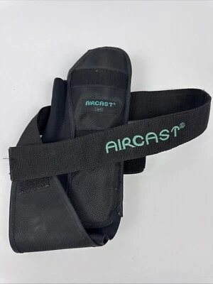 Tobillera Aircast AirSport negra grande izquierda Foto 1 de 4