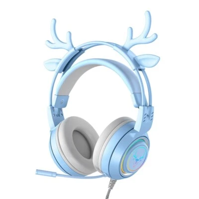 Antlers&Cat Ear Stereo Gaming Noise Cancelling Over Ear Mic LED Light Headphone！ - Image 1 of 4