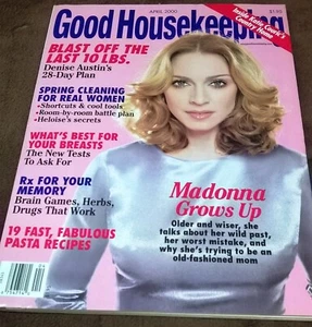 MADONNA on Cover & Within USA GOOD HOUSEKEEPING Magazine. April 2000. FreeUKPost - Bild 1 von 3