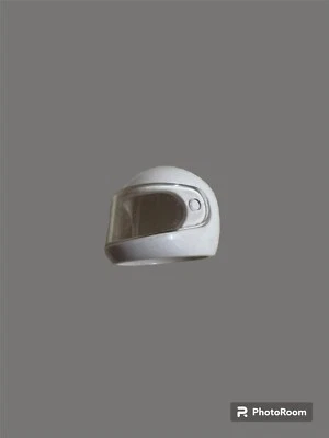 1x Lego Technic Figuren Helm weiß Visier transparent weiß Kopfbedeckung 2715 - Bild 1 von 2