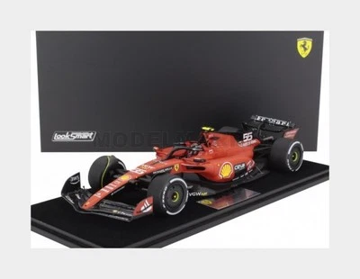 LOOKSMART LS18F1054 FERRARI - F1 SF-23 TEAM SCUDERIA FERRARI N 55 WINNER SINGAPO - Immagine 1 di 2