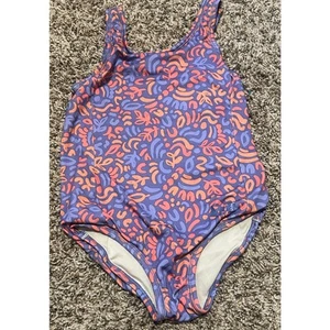 REI Girls' One-Piece Purple & Orange Swimsuit Extra Small (6/7) - Picture 1 of 3