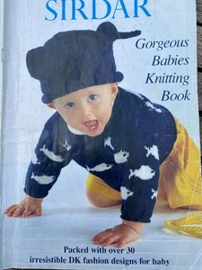 Sirdar Book 264 Gorgeous Babies Knitting Book 30 DK Patterns Nautical Blanket - Picture 1 of 10