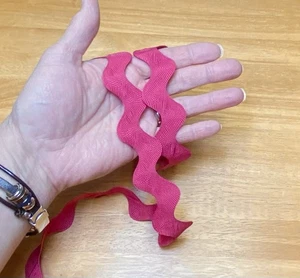 Hot Pink/Fuchsia/Pink Jumbo Ric Rac Borte, 4 Yards, Zackenlitze, Handwerk, Nähen - Bild 1 von 4