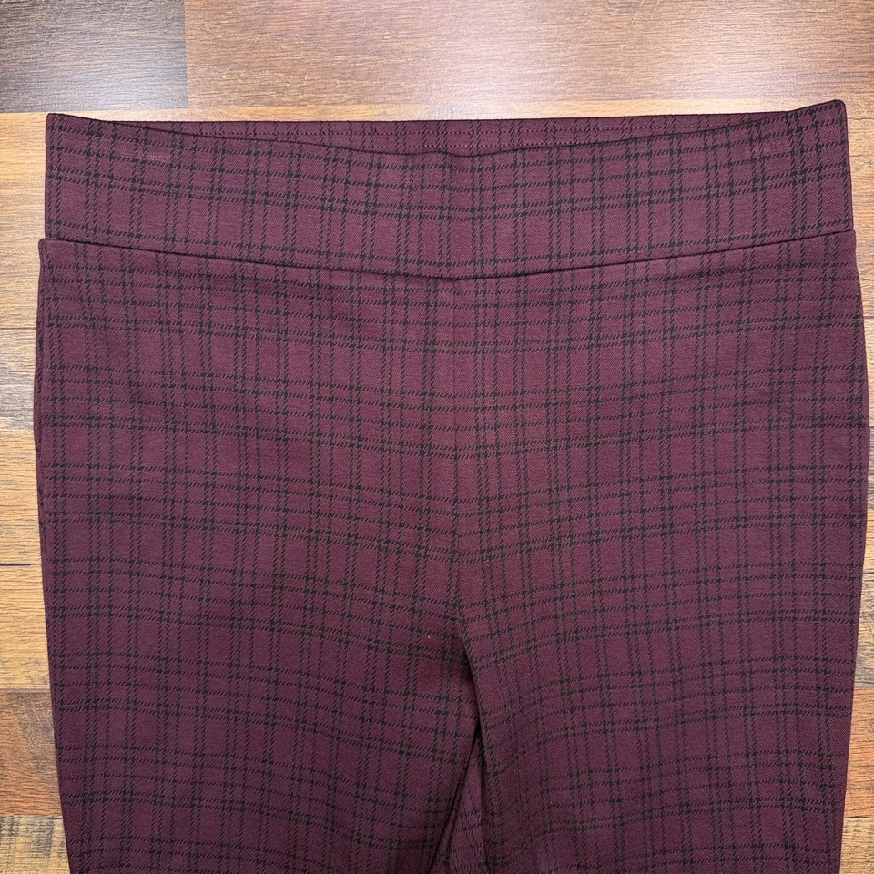 Legging Loft Mujer Mediano Borgoña Cuadros Elástico Nuevo  Foto 1 de 4
