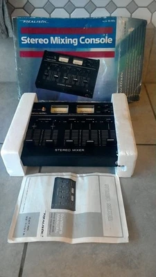 Vintage Radio Shack Stereo Mixing Console Model 32-1101A Vintage Audio Mixer - Image 1 of 4
