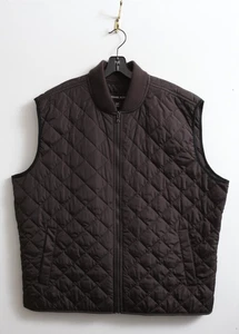 EUC 3XT Men's Michael Kors Dark Brown Quilted Puffer Vest - Picture 1 of 8