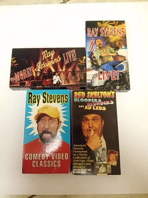 Ray Stevens VHS Tape Lot Red Skelton Bloopers - Image 1 of 4